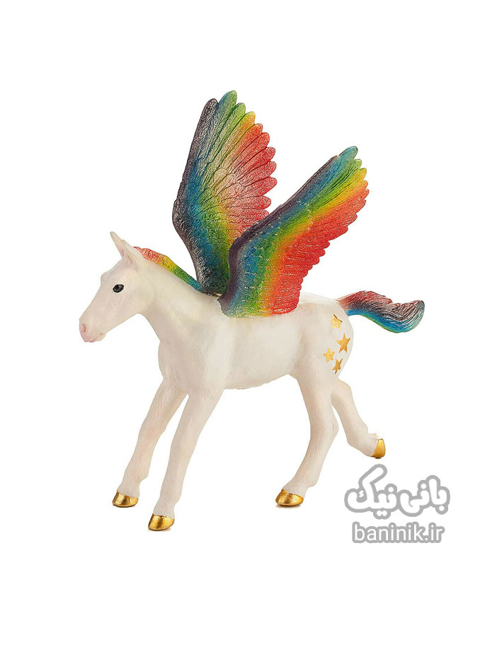 فیگور موجو سری بچه اسب پگاسوس رنگین کمان  Pegasus Baby Horse Figure