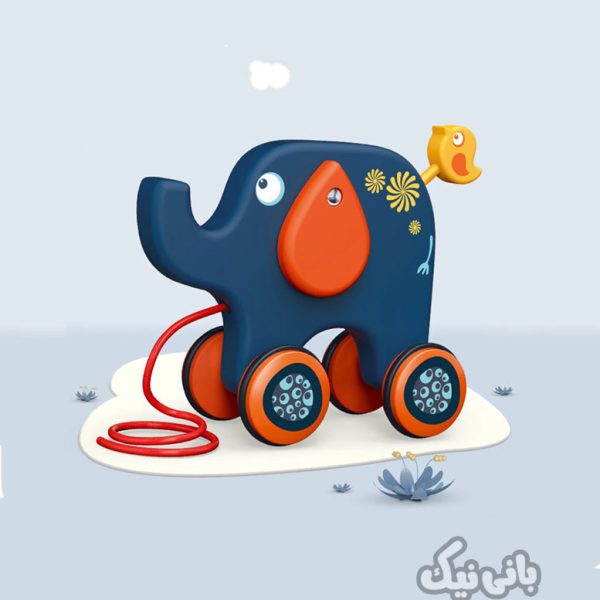 اسباب بازی نخ کش فیل،فیل اسباب بازی،اسباب بازی با نخ،عروسک فیل،عروسک نخ کش، ،مشهد Toy Elephant