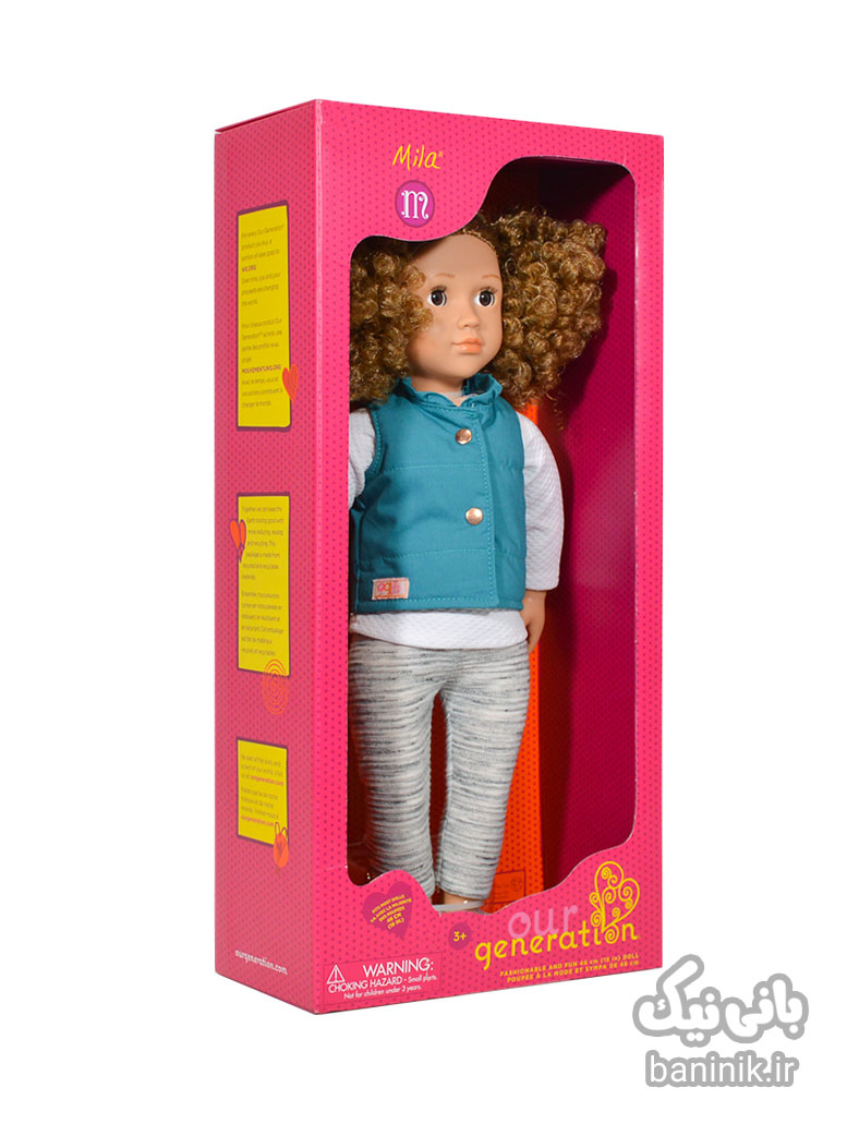 عروسک 46 سانتی OG مدل میلا ،عروسک ،خرید عروسک ،خرید اسباب بازی دخترانه،خرید عروسک og،اسباب بازی عروسک Mila Og Doll
