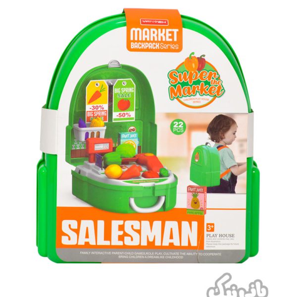 ست کوله ‌پشتی فروشنده سبزیجات ,اسباب بازی کودکان فروشنده سبزیجات , اسباب بازی فروشنده سبزیجات , خرید اسباب بازیپسرانه,دخترانه ,Salesman Bag Set