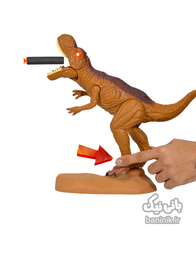 اسلحه دایناسور تی رکس ،اسباب بازی،تی رکس عروسک ، دایناسورعروسکی ،اسباب بازی پسرانه،خرید ty،خرید اسباب بازی در مشهد Dinosaur T-Rex Gun