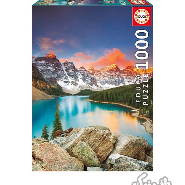 پازل 1000 تکه ادوکا طرح دریاچه مورین در پارک ملی بنف ، کانادا Educa Lake Maureen in Banff National Park , Canada Puzzle،پازل،ادوکا، پازل 1000 تکه،پازل خوب،پازل نوجوان،پازل چی بخرم،, کادو پازل Educa,Puzzl