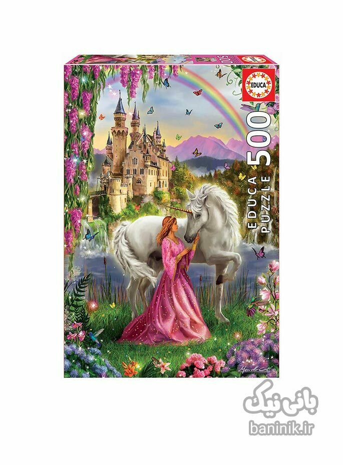 پازل 500 تکه ادوکا طرح پری و اسب شاخدار Educa Fairy And Unicorn Puzzle ،پازل،ادوکا، پازل 500 تکه،پازل خوب،پازل نوجوان،پازل چی بخرم،پازل برای ده سال, کادو پازل Educa,Puzzl