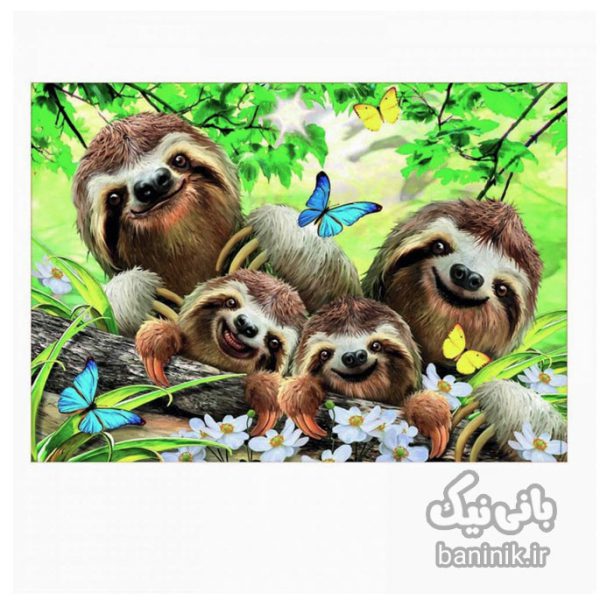 پازل 500 تکه ادوکا طرح خانواده تنبل ها Educa Sloth Family Selfie Puzzle،پازل،ادوکا، پازل 500 تکه،پازل خوب،پازل نوجوان،پازل چی بخرم،پازل برای ده سال, کادو پازل Educa,Puzzl