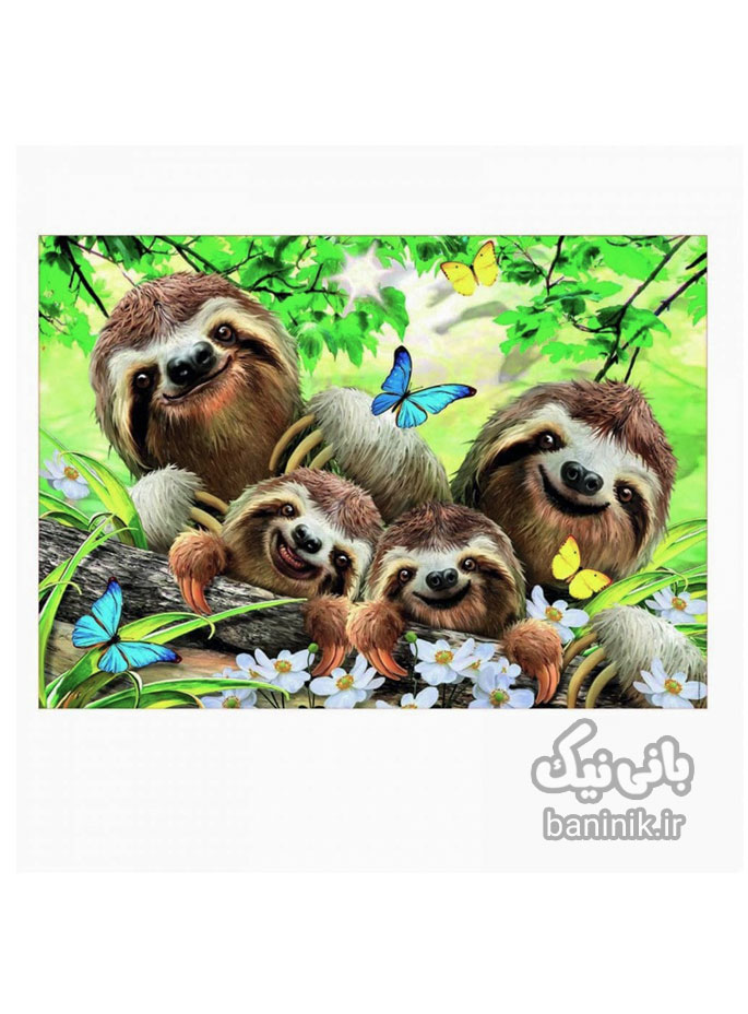 پازل 500 تکه ادوکا طرح خانواده تنبل ها Educa Sloth Family Selfie Puzzle،پازل،ادوکا، پازل 500 تکه،پازل خوب،پازل نوجوان،پازل چی بخرم،پازل برای ده سال, کادو پازل Educa,Puzzl
