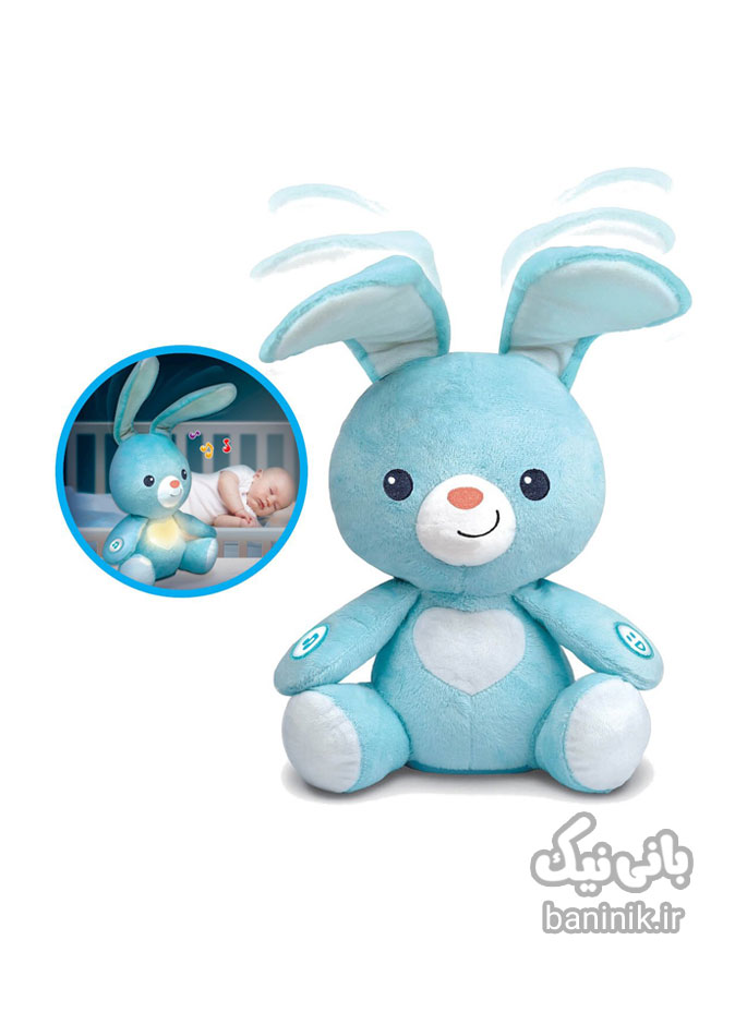 عروسک خرگوش چراغدار موزیکال وین فان Winfun Peekaboo Light-Up Bunny،قیمت و خرید اسباب بازی سیسمونی،قیمت و خرید اسباب بازی نوزاد،اسباب بازی خرگوش