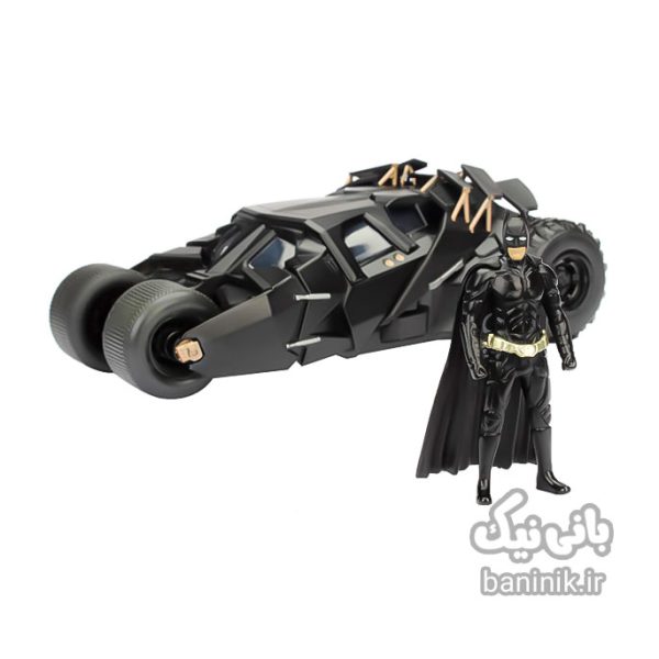 ماشین فلزی و فیگور بتمن  Jada Batman The Dark Knight Batmobile Diecast Model،ماشین فلزی،خرید ماکت ماشین فلزی،خرید و قیمت ماشین فلزی،کلکسیون ماشین فلزی،اسباب بازی ماشین فلزی حارجی