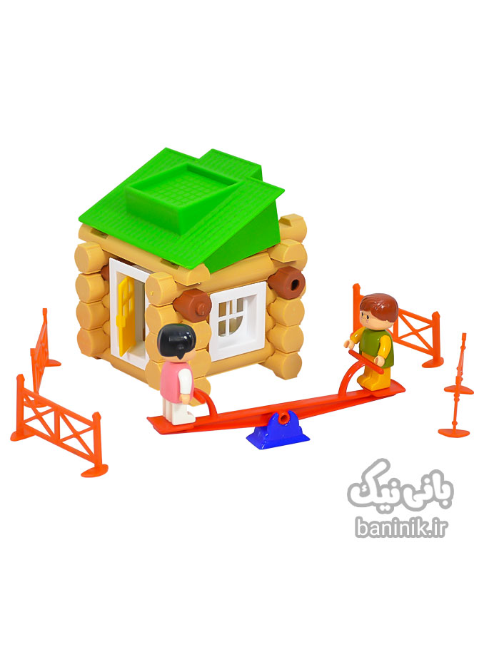 بازی بلوک های ساختنی تک توی مدل کلبه جنگلی 45 قطعه Tak Toy Woodland Cottage،بلوک های ساختنی،خرید و قیمت بلوک های خانه سازی،لگو خانه سازی،لگو،اسباب بازی خانه سازی