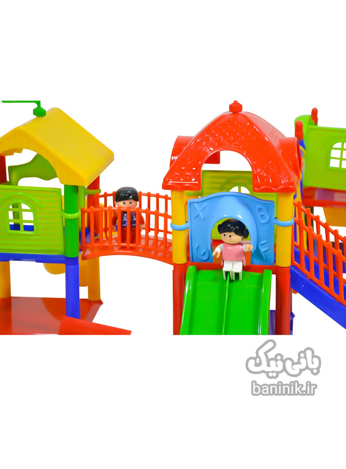 اسباب بازی ساختنی پارک شادی 98 قطعه Tak Toy Happy Park Blocks،بلوک های ساختنی،خرید و قیمت بلوک های خانه سازی،لگو خانه سازی،لگو،اسباب بازی خانه سازی