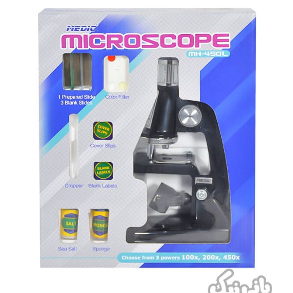 میکروسکوپ مدیک سری MICROSCOPE MH-450،قیمت و خرید میکروسکوپ اسباب بازی،میکروسکوپ آزمایشگاهی،آموزش کار با میکروسکوپ