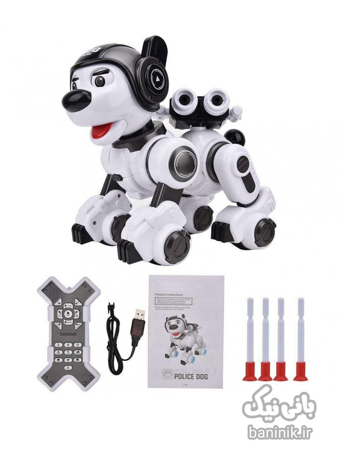 اسباب بازی ربات سگ پلیس کنترلی Intelligent Police Dog 1901،ربات،ربات اسباب بازی،ربات هوشمند،ربات کنترلی،حیوان خانگی رباتیک،خرید و قیمت ربات کنترلی