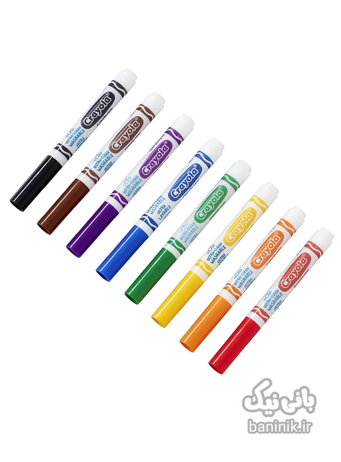 ماژیک 8 رنگ قابل شستشو کرایولا Crayola Washable Markers،خرید و قیمت جدید ترین ماژیک رنگی،انواع ماژیک رنگی،جعبه ماژیک رنگی،خرید و قیمت ماژیک