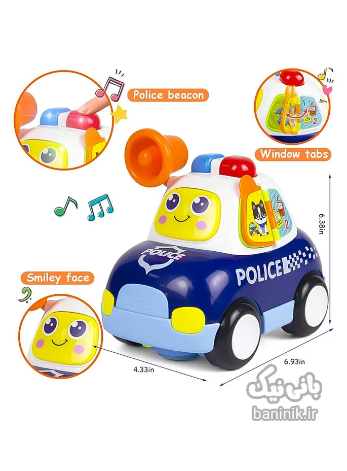 ماشین پلیس موزیکال هولی تویز Huile Toys Police Car 6108،اسباب بازی کودکان،اسباب بازی نوزادی،اسباب بازی آموزشی نوزاد،اسباب بازی موزیکال،بازی کودک،اسباب بازی دخترانه،اسباب بازی پسرانه Huile, Hola,Toys ،اسباب بازی فروشی در مشهد