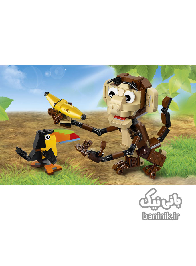 اسباب بازی ساختنی لگو کریتور سری 3 در 1 مدل حیوانات جنگل 31099 Lego Creator Forest Animals،قیمت و خرید لگو اورجینال،قیمت و خرید لگو اصل،لگو مشهد، لگو ارزان،لگو پسرانه،لگو مشهد،لگو کریتور،lego،لگو بازی،لگو میمون،لگو