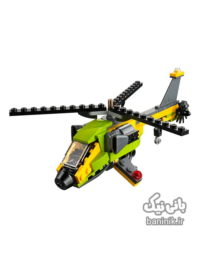 اسباب بازی ساختنی لگو کریتور سری 3 در 1 مدل هلیکوپتر ماجراجویی 31092 Lego Creator Helicopter Adventure | پسرانه،قیمت و خرید لگو اورجینال،قیمت و خرید لگو اصل،لگو مشهد، لگو ارزان،لگو پسرانه،لگو مشهد،لگو کریتور،lego،لگو بازی،لگو هواپیما،لگو هلیکوپتر