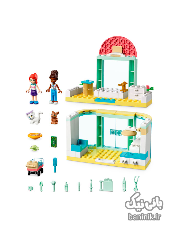 اسباب بازی ساختنی لگو فرندز مدل کلینیک دامپزشکی LEGO Friends Pet Clinic 41695|دخترانه،قیمت و خرید لگو دخترانه فرندز،لگو فرندز دخترانه،لگو اورجینال،قیمت و خرید لگو اصل،لگو مشهد،اسباب بازی دخترانه،لگو بازی،بازی لگو،lego