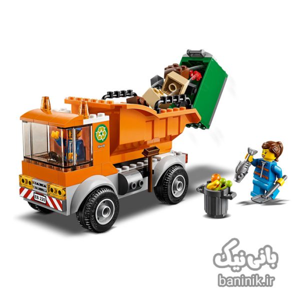 اسباب بازی ساختنی لگو سیتی مدل کامیون حمل زباله LEGO City Garbage truck 60220،لگو اورجبنال،قیمت لگو اصل،لگو ماشین،لگو پسرانه،لگو مشهد،اسباب بازی مشهد