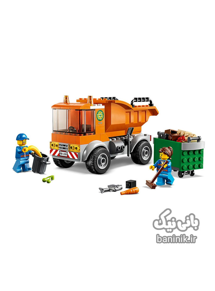 اسباب بازی ساختنی لگو سیتی مدل کامیون حمل زباله LEGO City Garbage truck 60220،لگو اورجبنال،قیمت لگو اصل،لگو ماشین،لگو پسرانه،لگو مشهد،اسباب بازی مشهد