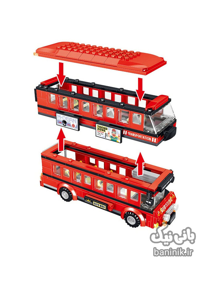 اسباب بازی لگو ساختنی اتوبوس دو طبقه QL0950،قیمت و خرید لگو،لگو ماشین،قیمت و خرید لگو اتوبوس،لگو ارزان،لگو فروشی در مشهد،