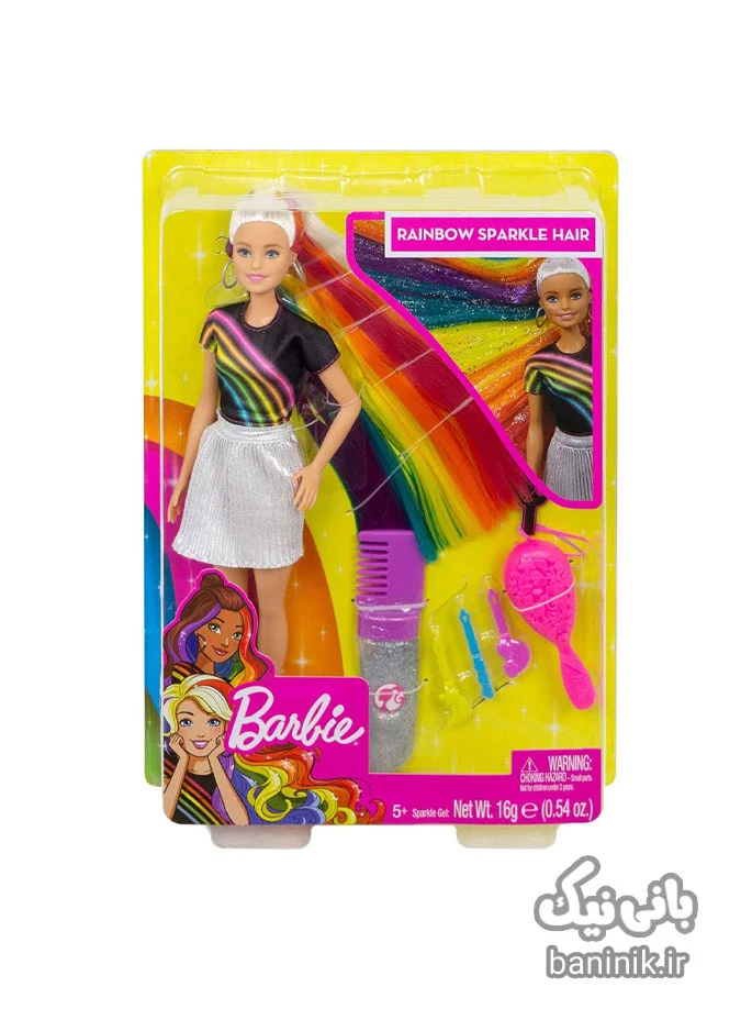 اسباب بازی عروسک باربی با موهای رنگین کمانی درخشان Barbie | دخترانه،قیمت و خرید عروسک باربی،عروسک باربی جدید،عروسک باربی ساده،قیمت عروسک باربی اورجینال،عروسک barbie،عروسک سیلیکونی،عروسک دخترانه،عروسک پرنسس