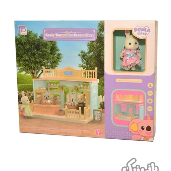 اسباب بازی خانه عروسکی حیوانات سری فروشگاه بستنی فروشی خرگوش Koala Town of Ice Cream Shop،خانه عروسکی،خونه عروسکی،عروسک خرگوش،اسباب بازی خونه عروسکی،اسباب بازی دخترانه،خونه عروسکی دخترانه