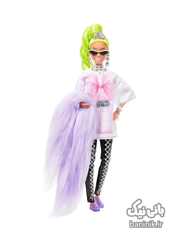 عروسک باربی مفصلی اکسترا مو سبز Barbie Extra Oversized Tee & Leggings | دخترانه،قیمت و خرید عروسک باربی،عروسک باربی جدید،عروسک باربی ساده،قیمت عروسک باربی اورجینال،عروسک barbie،عروسک سیلیکونی،عروسک دخترانه،قیمت انواع عروسک باربی،عروسک باربی متل