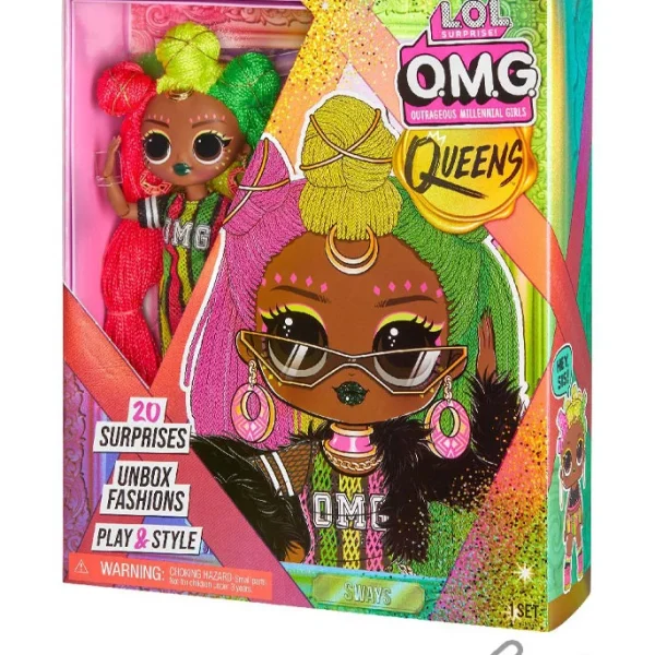 عروسک LOL Surprise سری OMG Queens مدل Sways،عروسک دخترانه ال او ال،عروسک اورجینال lol،قیمت و خرید اسباب بازی ال او ال،اسباب بازی lol،عروسک سورپرایزی،عروسک خارجی،اسباب بازی دخترانه