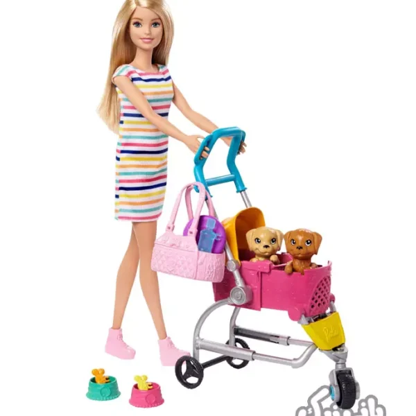 اسباب بازی عروسک باربی با سگ Barbie STROLL ‘N PLAY PUPS | دخترانه،قیمت و خرید عروسک باربی،عروسک باربی جدید،عروسک باربی ساده،قیمت عروسک باربی اورجینال،عروسک barbie،عروسک سیلیکونی،عروسک دخترانه،قیمت انواع عروسک باربی،عروسک باربی متل