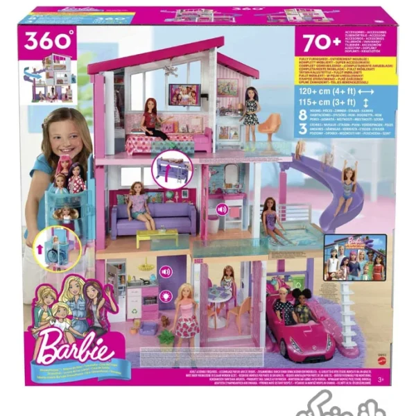 اسباب بازی خانه عروسکی باربی رویایی با استخر، سرسره، آسانسور، چراغ و صدا Barbie Dreamhouse GNH53 | دخترانه،قیمت و خرید عروسک باربی،عروسک باربی جدید،عروسک باربی ساده،قیمت عروسک باربی اورجینال،عروسک barbie،عروسک سیلیکونی،عروسک دخترانه،قیمت انواع عروسک باربی،عروسک باربی متل،خانه باربی اورجینال