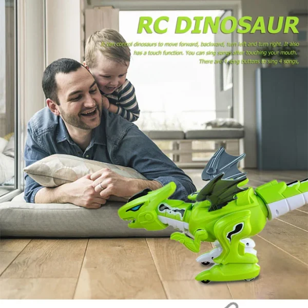 اسباب بازی دایناسور بالدار هوشمند کنترلی شارژی مدل Tyrannosaurus Rex k28 سبز| پسرانه،اسباب بازی دایناسور رباتی،ربات دایناسور واقعی،ربات دایناسور بزرگ،ربات دایناسور انگشتی،دایناسور اسباب بازی،ربات دایناسور هوشمند،اسباب بازی هوشمند،ربات اسباب بازی