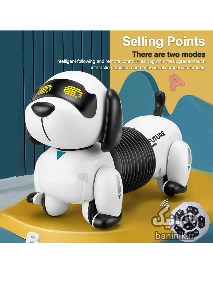 اسباب بازی ربات سگ کنترلی K22a |آکاردئونی،قیمت و خرید ربات سگ کنترلی،اسباب بازی سگ کنترلی هوشمند،سگ کنترلی حرکتی،سگ کنترلی اسباب بازی،اسباب بازی پسرانه