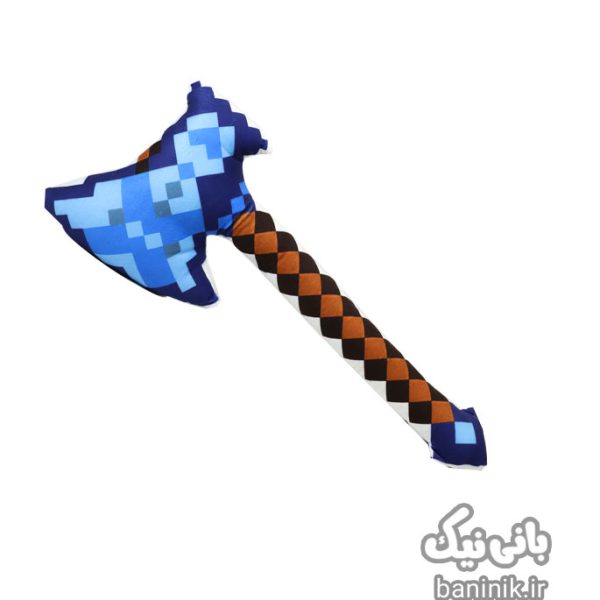 عروسک پولیشی ماینکرافت یانیک طرح تبر 48 سانتی متر Minecraft Axe