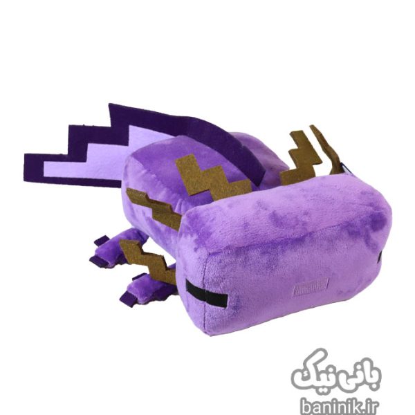 عروسک پولیشی ماینکرافت یانیک طرح اکسلاتل 38 سانتی متر Minecraft Axolotl