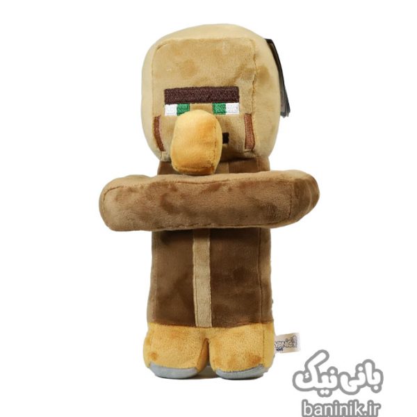 عروسک پولیشی ماینکرافت یانیک طرح ویلیجر 28 سانتی متر Minecraft Villager