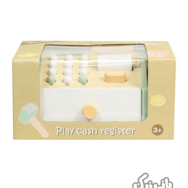 اسباب بازی چوبی پیکاردو مدل صندوق فروشگاهی با بارکد خوان Picardo Play cash register