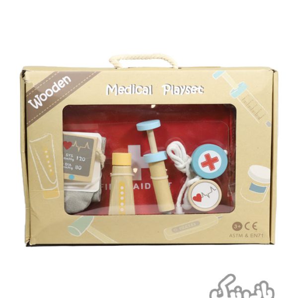 اسباب بازی چوبی پیکاردو مدل ست پزشکی Picardo Medical Playset