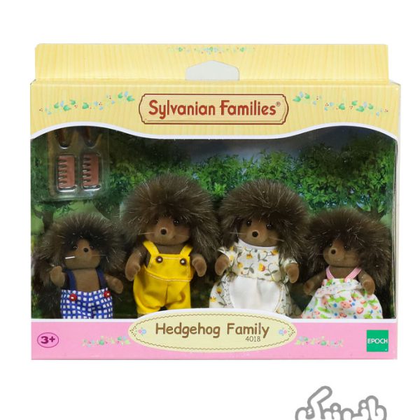 اسباب بازی ست خانواده 4 نفره خارپشت سیلوانیان فامیلیز مدل 4018 Sylvanian Families Hedgehog Family