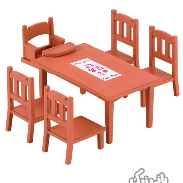 اسباب بازی ست میز ناهار خوری و صندلی 5 نفره سیلوانیان فامیلیز مدل 4506 Sylvanian Families Family Table & Chairs Set
