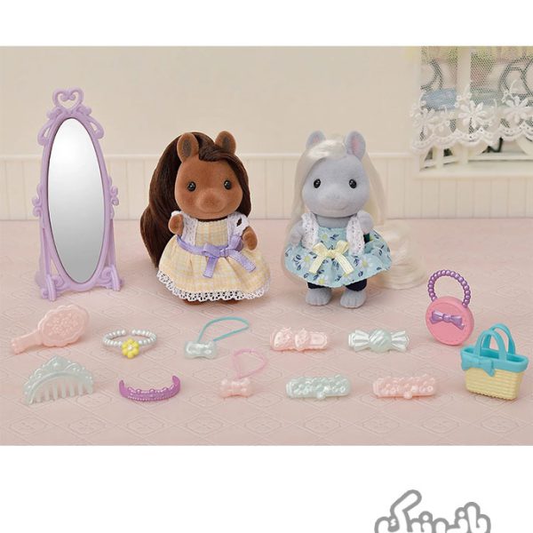 اسباب بازی ست دوستان پونی سیلوانیان فامیلیز مدل 5650 Sylvanian Families Pony Friends Set