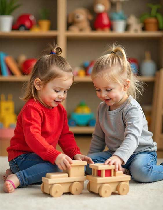 بنر اسباب بازی های چوبی