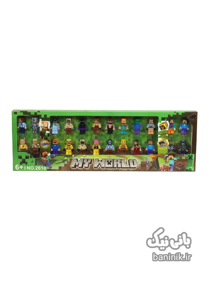 ست 24 عددی فیگور لگویی ماینکرافت MY WORLD 2610