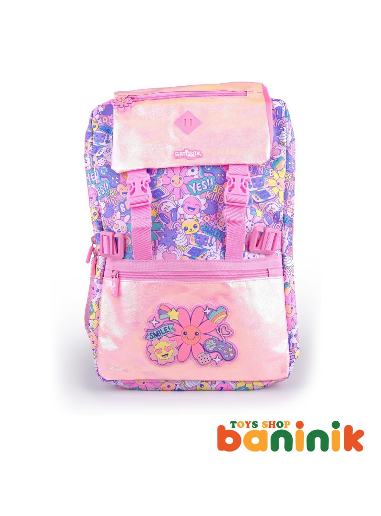 کوله پشتی اورجینال طرح گل Flower smiggle G04